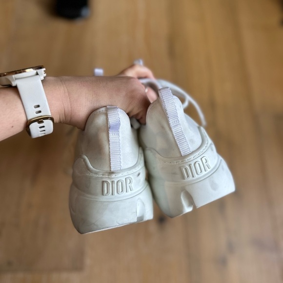 Dior D Connect White Chunky Sneakers - Picture 8 of 13